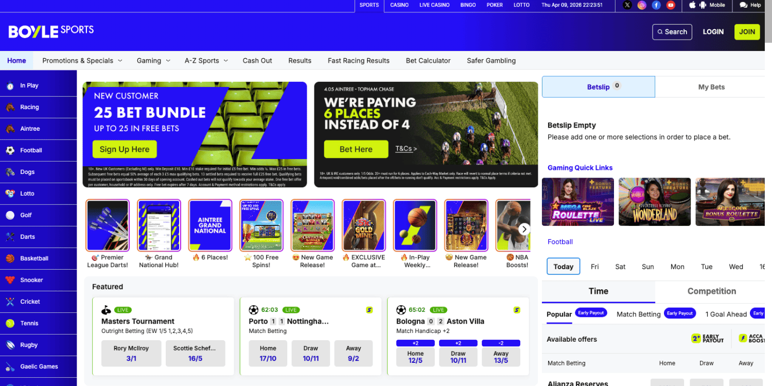 BoyleSports Betting Sites not on Gamstop