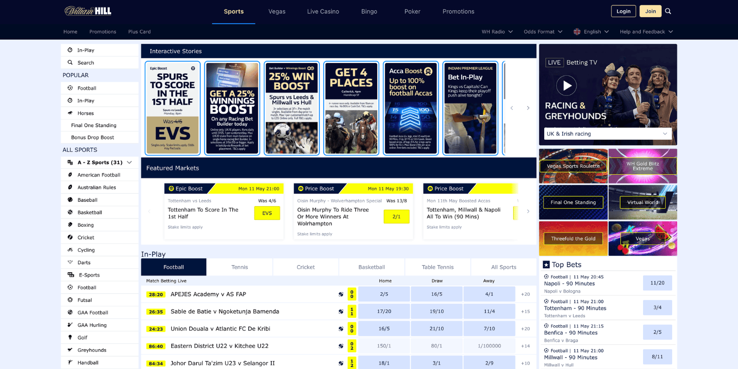 William Hill Betting Sites not on Gamstop